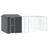 vidaXL Bird Cage Anthracite 635 x 304 x 247 cm Galvanised Steel