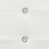 vidaXL Bed Frame without Mattress White Faux Leather 135x190 cm Double