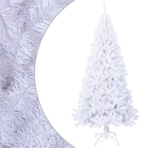 vidaXL Artificial Christmas Tree | White | PVC, Steel | Extra large