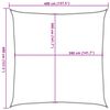 vidaXL Sun Shade Sail Sand 4x4 m 100% Polyester Oxford