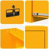 vidaXL File Cabinet Mustard Yellow 44 x 50 x 74.5 cm Cold-Rolled Steel
