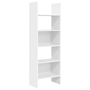 vidaXL Book Cabinet | White | Engineered Wood | Tall | Book Cabinet