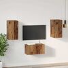 vidaXL TV Cabinet Set Wall-mounted 3 pcs Old Wood Engineered Wood