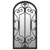 vidaXL Mirror Black 70x30 cm Iron for Indoor Use