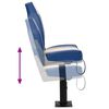 vidaXL Boat Seat with Pedestal Height Adjustable 360&deg; Rotatable