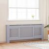 vidaXL MDF Radiator Cover Grey 205 cm