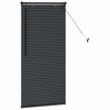 vidaXL Venetian Blinds Height Adjustable Black 130 x 65 cm Aluminium