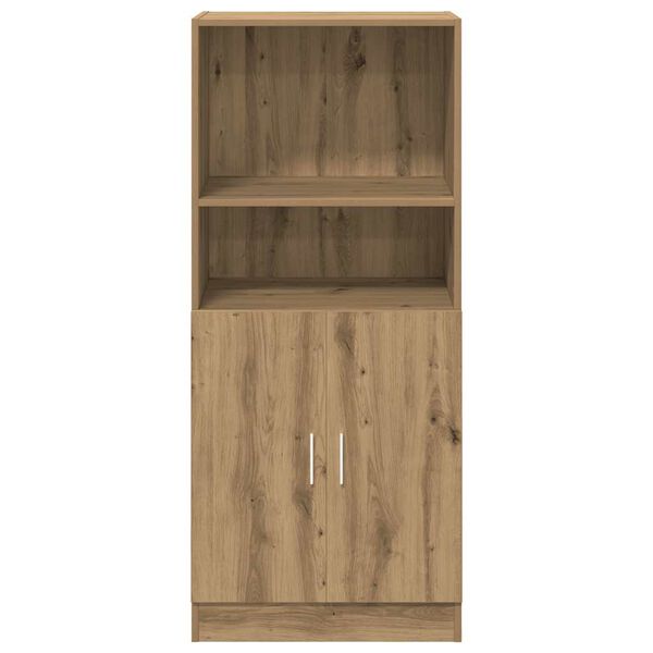 vidaXL Kitchen Cabinet Artisan Oak 57x41.5x131.5 cm Engineered Wood