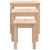 vidaXL Nesting Tables 3 pcs Solid Wood Pine