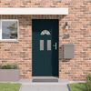 vidaXL Front Door White 98x198 cm PVC