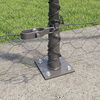 vidaXL Fence Post Grey 50 x 1.6 m (50 mm mesh) Steel and PVC