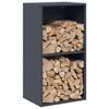 vidaXL Firewood Rack Anthracite 40x30x75 cm Cold-rolled steel