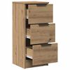 vidaXL Sideboards 2 pcs Artisan Oak 30x30x70 cm Engineered Wood