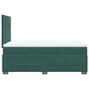 vidaXL Box Spring Bed with Mattress Dark Green 120x200 cm Velvet
