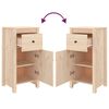 vidaXL Sideboards 2 pcs 40x35x80 cm Solid Wood Pine