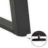 vidaXL Dining Table Legs U-Shaped 2 pcs Anthracite 60x(72-73) cm Steel