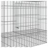 vidaXL 6-Panel Rabbit Cage 327x79x54 cm Galvanised Iron