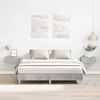vidaXL Bed Frame No Mattress Concrete Grey 150x200 cm King Size Engineered Wood