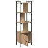 vidaXL Bookcase Artisan Oak 44.5 x 30 x 154.5 cm Engineered Wood