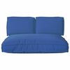 vidaXL Pallet Cushion Set 3 pcs Royal Blue 120 x 80 x 12 cm