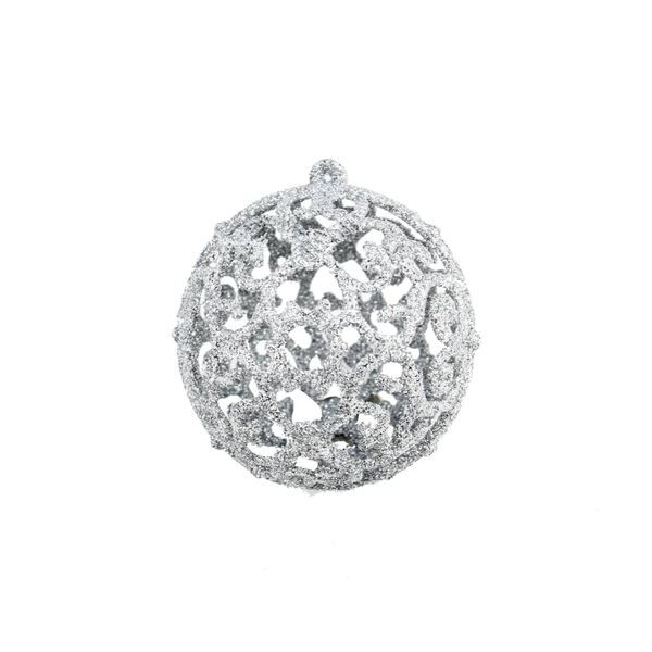 vidaXL 100 Piece Christmas Ball Set 3/4/6 cm Silver