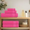 vidaXL Hand Towels "FROGN" 4 pcs Pink 50x100 cm 360 gsm