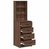 vidaXL Highboard Brown oak 40 x 41 x 135 cm Engineered wood