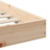 vidaXL Bed Frame Brown 90 x 210 cm Solid Pine Wood