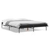 vidaXL Bed Frame without Mattress Black 140x200 cm