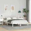 vidaXL Bed Frame White 120 x 200 cm Solid Pine Wood