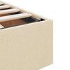 vidaXL Storage Bed with Mattress Creme 120 x 200 cm Fabric