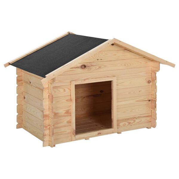 vidaXL Dog House 120x70x100.6 cm Solid Pine Wood 14 mm