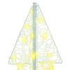 vidaXL Christmas Tree with 100 LEDs Warm White 120 cm Acrylic