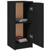 vidaXL Sideboard Black 30x30x70 cm Engineered Wood