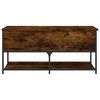 vidaXL Storage Bench Smoked Oak 100x42.5x47 cm Engineered Wood