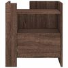 vidaXL Bedside Cabinet Brown Oak 45x50x50 cm Engineered Wood