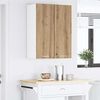 vidaXL Hanging Cabinet 2 pcs Artisan Oak and White 30 x 31 x 80 cm