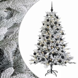 vidaXL Artificial Christmas Tree with Bauble 150 cm 150 LEDs
