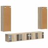 vidaXL TV Cabinet Set Wall-mounted 3 pcs Sonoma Oak Engineered Wood