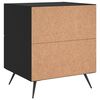 vidaXL Bedside Cabinets 2 pcs Black 40x35x47.5 cm Engineered Wood