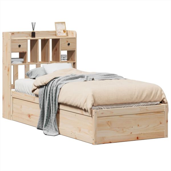 vidaXL Bed Frame without Mattress 100x200 cm Solid Wood Pine