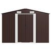 vidaXL Garden Shed Brown 257x990x181 cm Galvanised steel