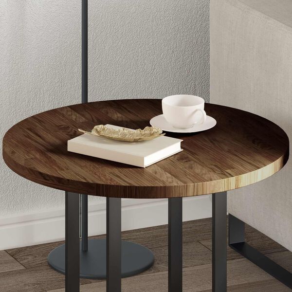 vidaXL Table Top Light brown Ø 60 x 2.5 cm Solid oak wood