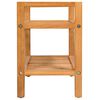 vidaXL Shoe Rack with 2 Shelves 50x27x40 cm Solid Oak Wood