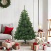 vidaXL Artificial Hinged Christmas Tree Green 120 cm PVC, steel