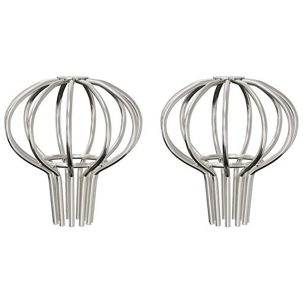 vidaXL Gutter Leaf Guard 2 pcs Silver 50 mm Stainless Steel