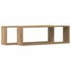 vidaXL Wall Shelves 2 pcs Artisian Oak 80 x 15 x 26 cm Engineered Wood