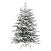 vidaXL Artificial Hinged Christmas Tree White 150 cm PE and PVC