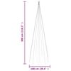 vidaXL Christmas Tree on Flagpole Blue 310 LEDs 300 cm