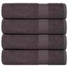 vidaXL Hand Towels "FROGN" 4 pcs Anthracite 50x100 cm 360 gsm